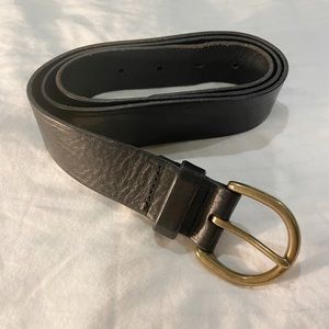 Madewell black leather belt size L